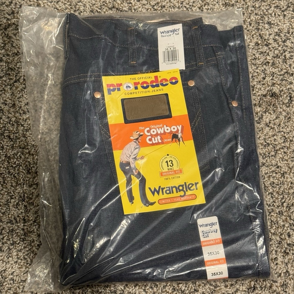 Rigid Wrangler Cowboy Cut 13MWZ Original Fit Jeans Men's - Rigid Indigo  36x31